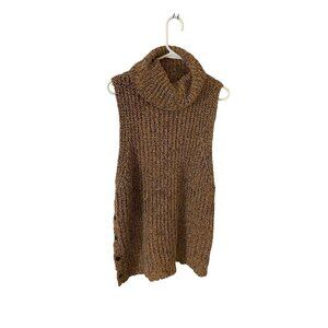 Free People Women's Valentina Turtle Neck Sleeveless Knit Sweater - Medium